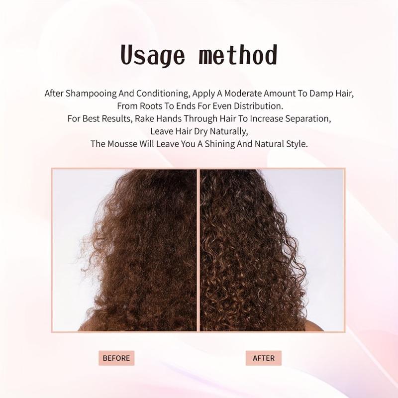150ml Strong Hold Hair Mousse for All Curl Types