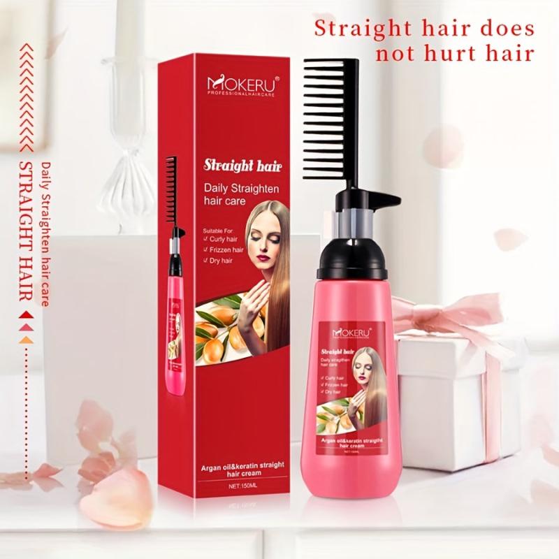 Keratin Corrective Cream Straight Hair Cream with Argan and Keratin