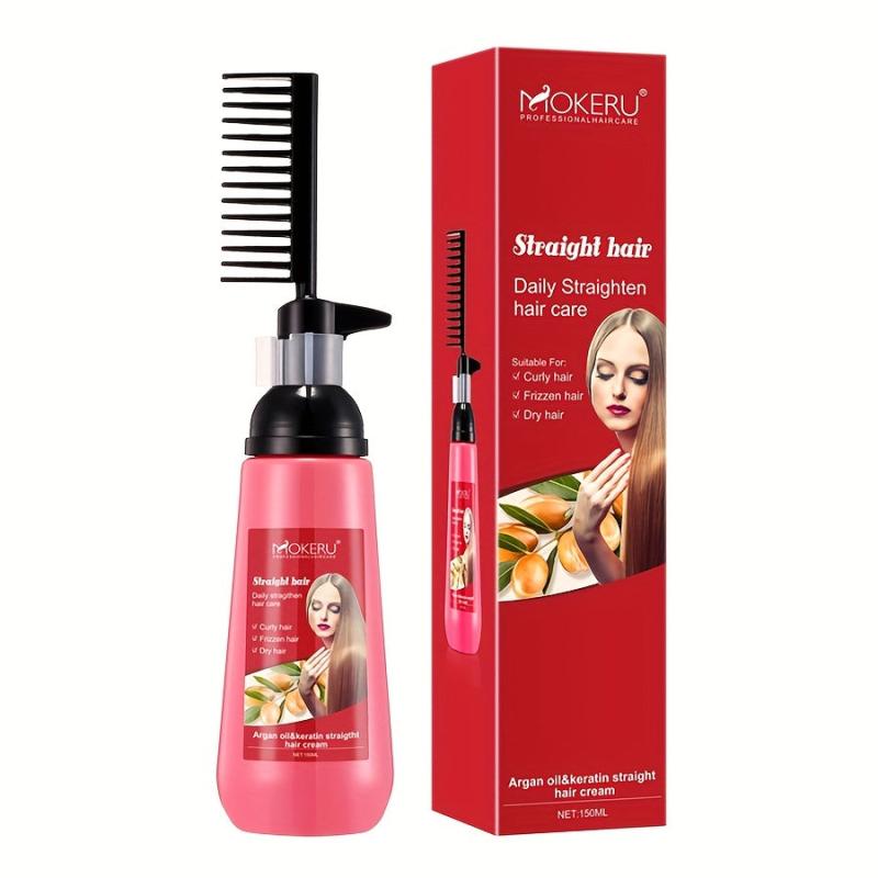 Keratin Corrective Cream Straight Hair Cream with Argan and Keratin