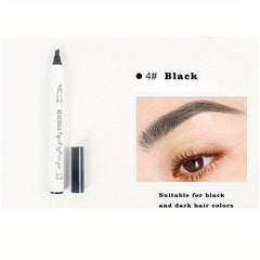Slender Head Eyebrow Pencil, Easy Application, 4 Colors