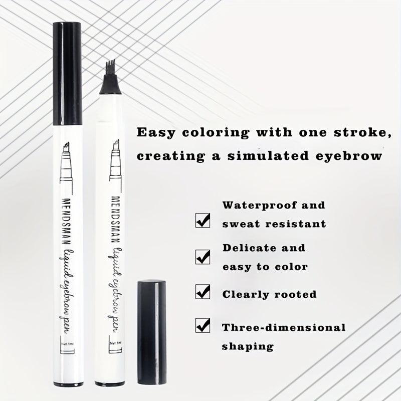 Slender Head Eyebrow Pencil, Easy Application, 4 Colors