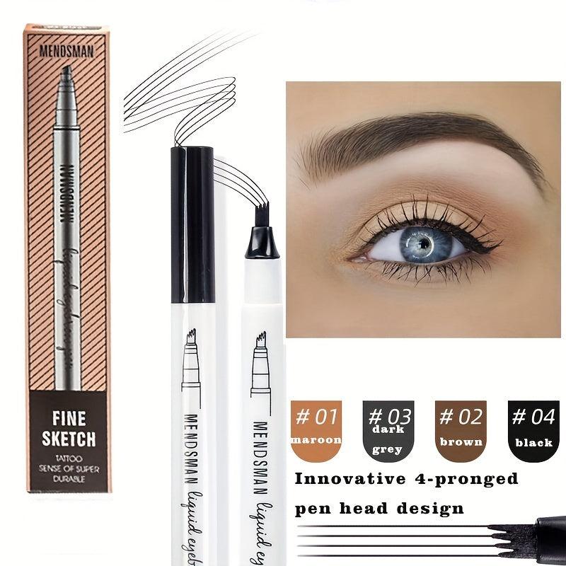Slender Head Eyebrow Pencil, Easy Application, 4 Colors
