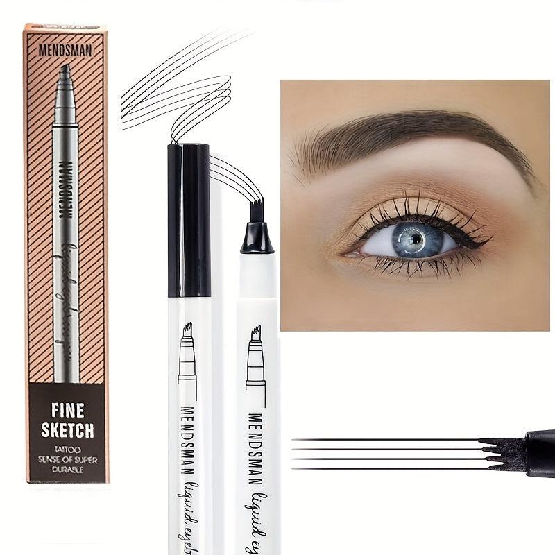 Slender Head Eyebrow Pencil, Easy Application, 4 Colors