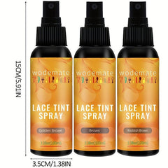 100ml Lace Tint Spray Dark Brown Middle Brown Light Brown for Wigs Closures