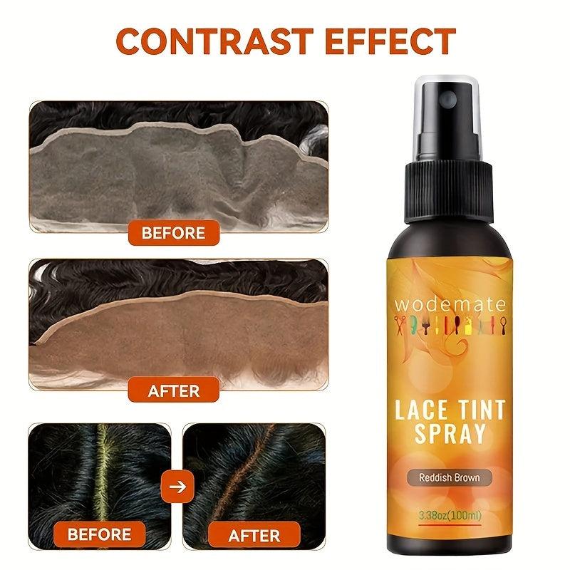 100ml Lace Tint Spray Dark Brown Middle Brown Light Brown for Wigs Closures