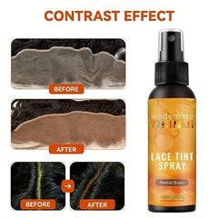 100ml Lace Tint Spray Dark Brown Middle Brown Light Brown for Wigs Closures