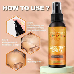 100ml Lace Tint Spray Dark Brown Middle Brown Light Brown for Wigs Closures