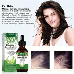Rosemary Hair Care Enhance Shine Natural Essential for All Hair Types