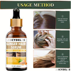 30ml Ginger Hair Serum for Thicker-Looking Hair