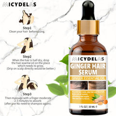 30ml Ginger Hair Serum for Thicker-Looking Hair