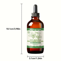 Natural Peppermint Hair Plant Extract for Soothing Scalp & Hair
