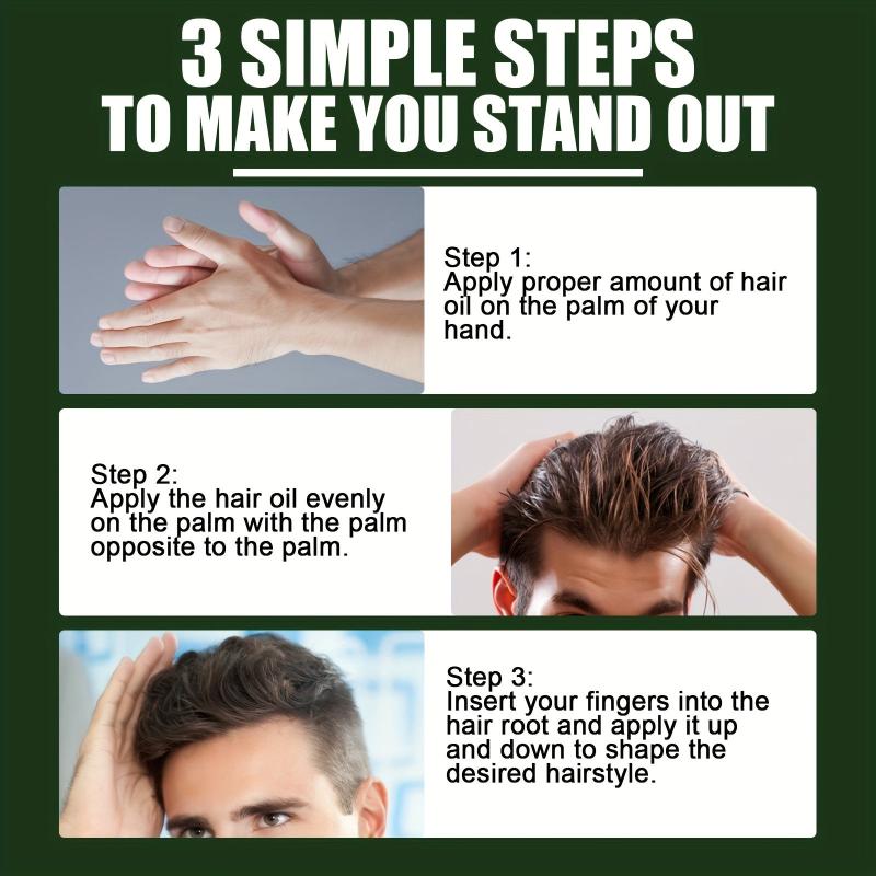 Men's Anti Frizz Hair Styling Cream for Natural Fluffy Hair