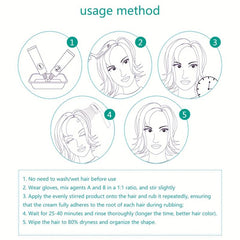 Plant-Based Hair Dye Cream for Halloween DIY Hair Coloring