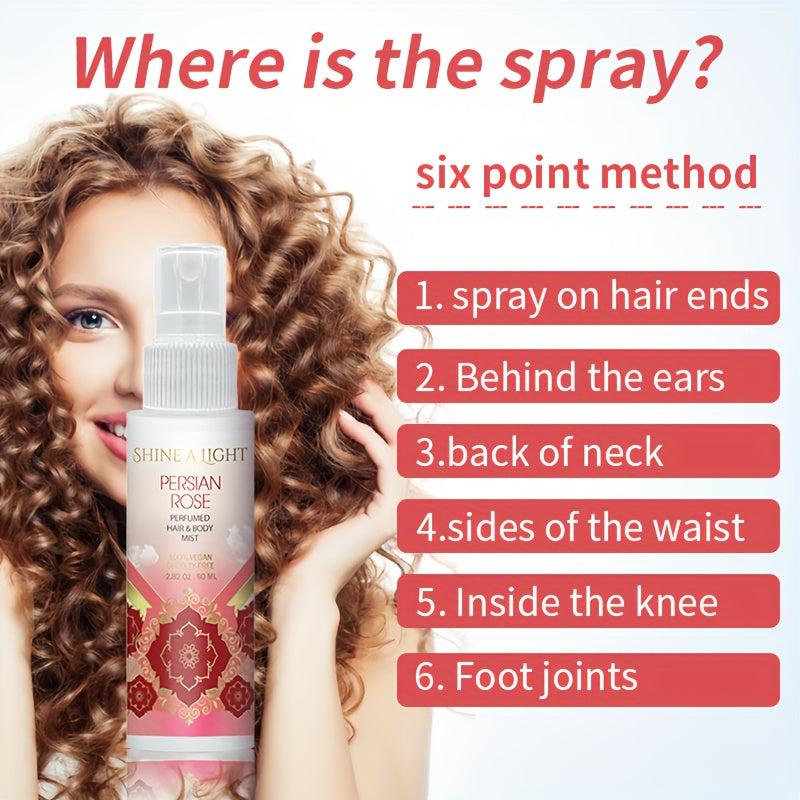 80ml Persian Rose Hair Spray - Rose Fragrance