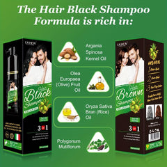 Organic Fast Hair Dye Shampoo Darkening Hair Men Women