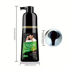 Organic Fast Hair Dye Shampoo Darkening Hair Men Women