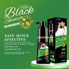 Organic Fast Hair Dye Shampoo Darkening Hair Men Women