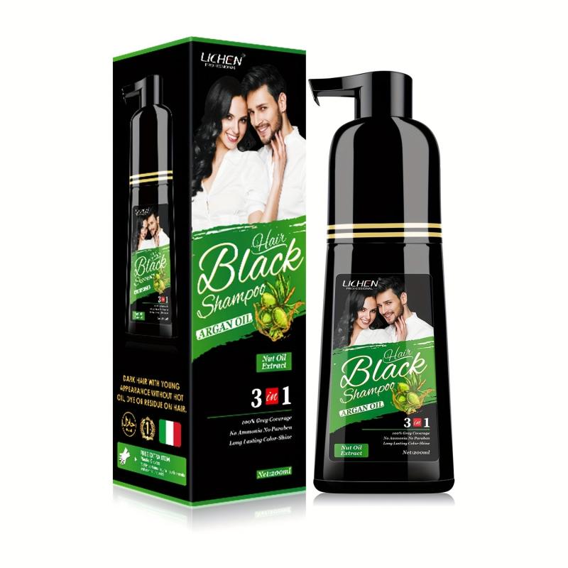 Organic Fast Hair Dye Shampoo Darkening Hair Men Women