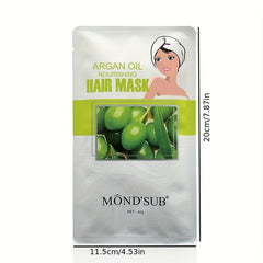 Argan Keratin Collagen Hair Mask Cap Hair Sheet Mask