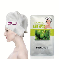 Argan Keratin Collagen Hair Mask Cap Hair Sheet Mask