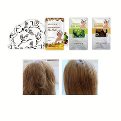 Argan Keratin Collagen Hair Mask Cap Hair Sheet Mask