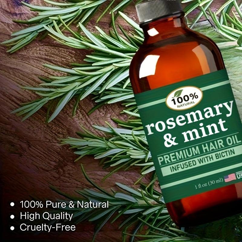 Natural Rosemary & Mint Hair Essential Infused With Biotin