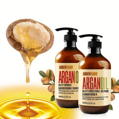 Argan Shampoo & Conditioner for Stronger Hair Women Men