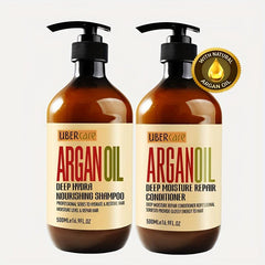 Argan Shampoo & Conditioner for Stronger Hair Women Men