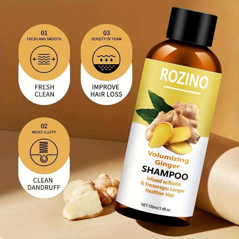 Ginger Wash & Protect Set: Cleansing Hair & Scalp, Deeply Moisturizes Skin
