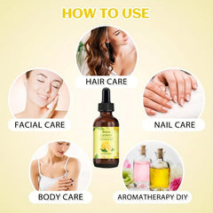 60ml Lemon Hair Care Essential Oil with Glass Dropper