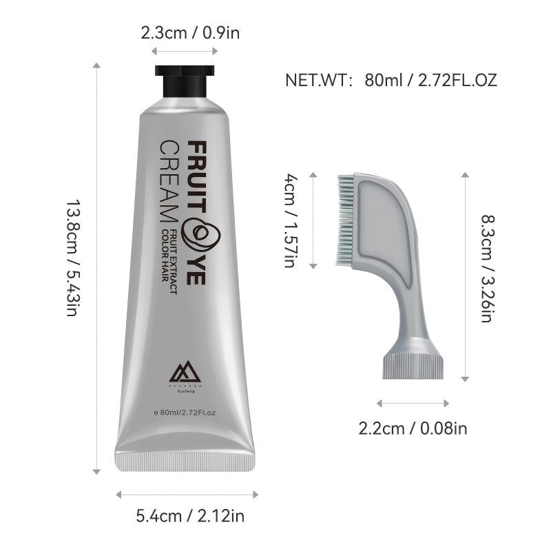 2pcs Gray Hair Coverage Hair Dye Cream