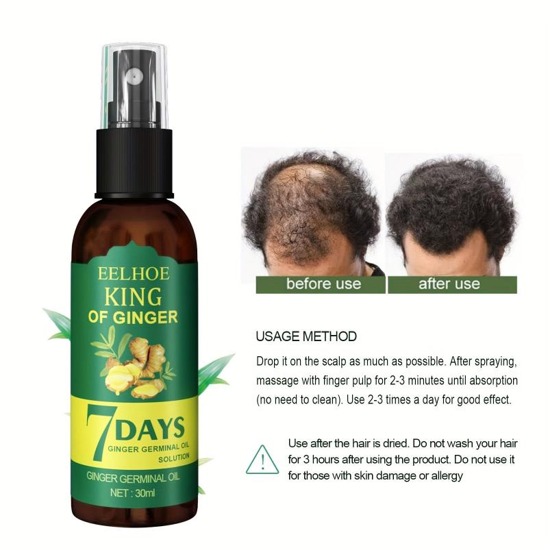 30ml Ginger Hair Care Essential Serum for Strong Roots and Revitalized Hair