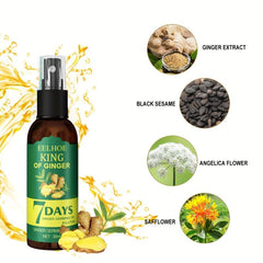 30ml Ginger Hair Care Essential Serum for Strong Roots and Revitalized Hair