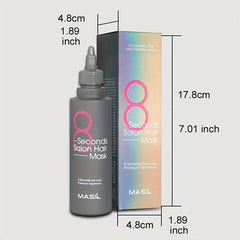 8 Second Hair Mask Conditioner 200ml Bottle Silky Smoothness