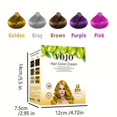 Halloween Hair Dye Cream x10 40ml - Natural Plant Foam Hair Color