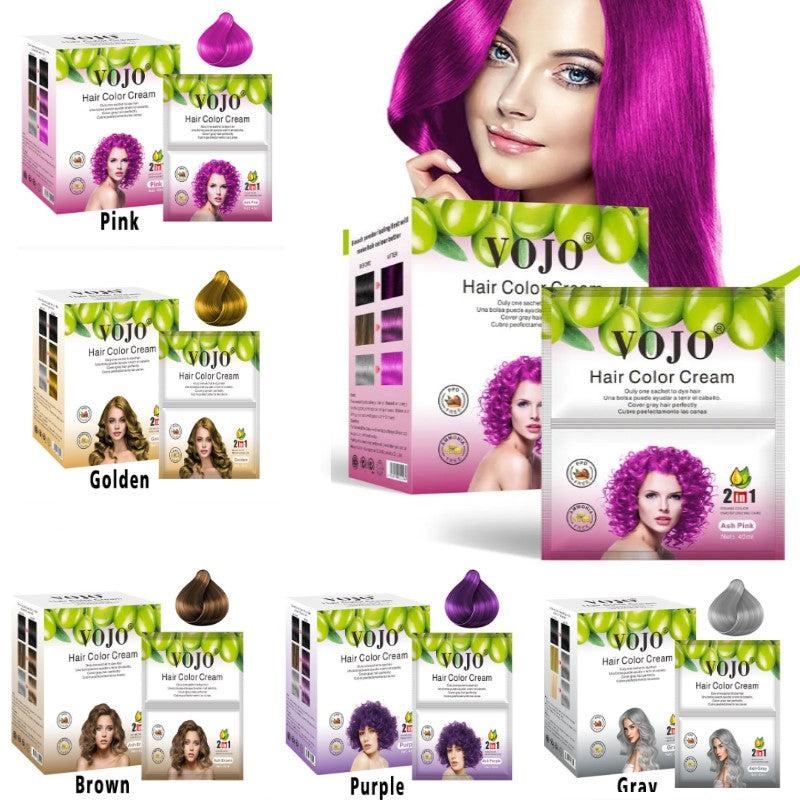 Halloween Hair Dye Cream x10 40ml - Natural Plant Foam Hair Color
