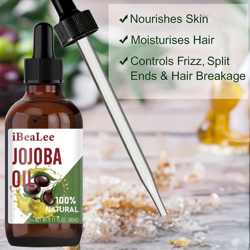 Organic Jojoba Hair Care 100% Pure Moisturizing For Face Hair & Scalp Care Skin
