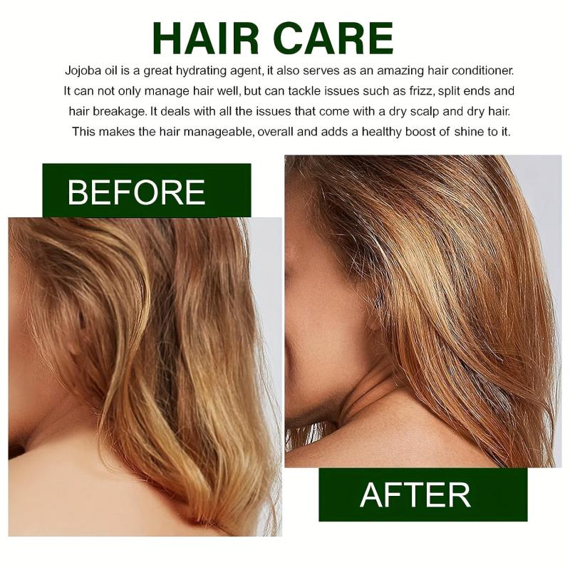 Organic Jojoba Hair Care 100% Pure Moisturizing For Face Hair & Scalp Care Skin