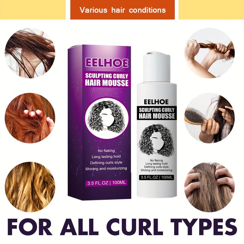 100ml 2pcs Curly Hair Styling Cream Mousse for Soft Curls