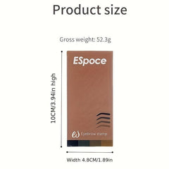 Eyebrow Stamp Stencils Kit Waterproof Long Lasting Eyebrow Pigment