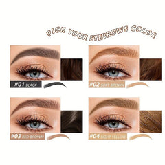 Eyebrow Stamp Stencils Kit Waterproof Long Lasting Eyebrow Pigment