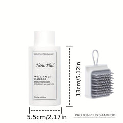 Keratin Repair Shampoo Set with Scalp Massager
