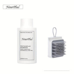 Keratin Repair Shampoo Set with Scalp Massager