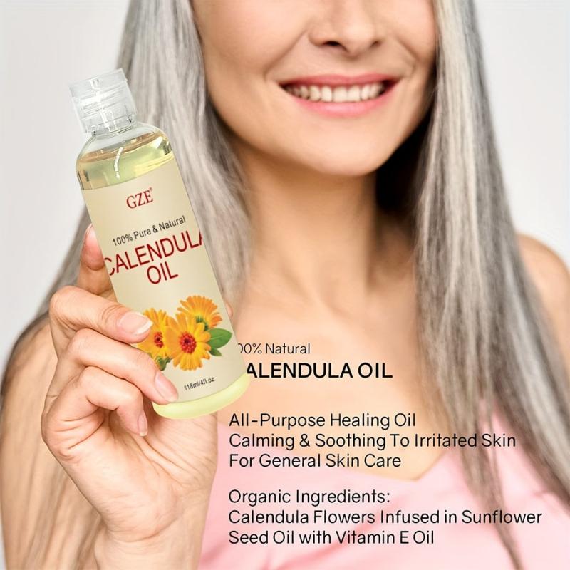 Calendula Hair Care Essential: Flower Extract Almond Base - 100 Pure & Natural