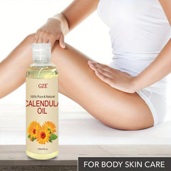 Calendula Hair Care Essential: Flower Extract Almond Base - 100 Pure & Natural