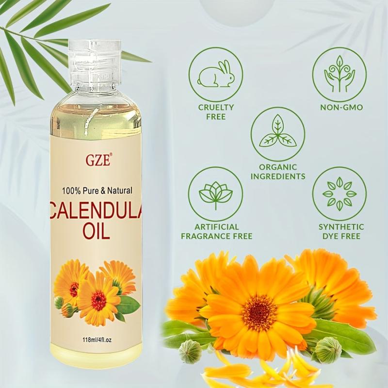 Calendula Hair Care Essential: Flower Extract Almond Base - 100 Pure & Natural