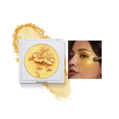 3D Flower Shape High Gloss Golden Brown Pearlescent Powder