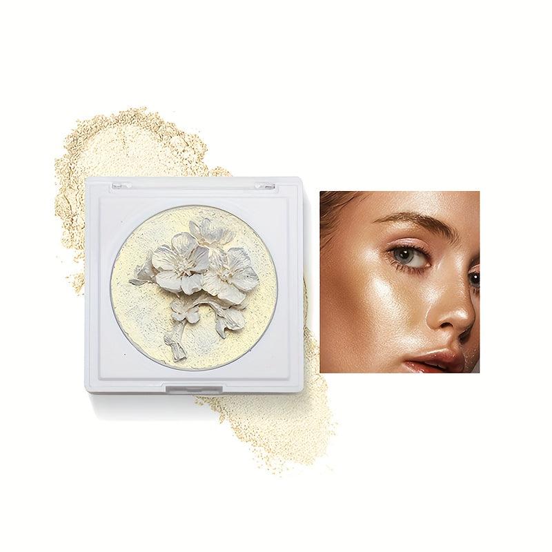 3D Flower Shape High Gloss Golden Brown Pearlescent Powder