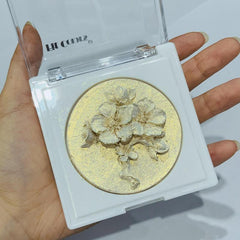 3D Flower Shape High Gloss Golden Brown Pearlescent Powder