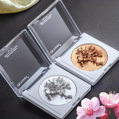 3D Flower Shape High Gloss Golden Brown Pearlescent Powder